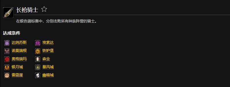 魔兽世界长枪骑士成就攻略_https://www.chuanqi2006.com_游戏攻略_第1张