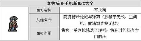 泰拉瑞亚军火商触发条件解析_http://www.chuanqi2006.com_游戏攻略_第1张